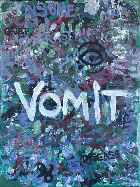 Vomit (2024) 18”x24” Acrylic on Canvas