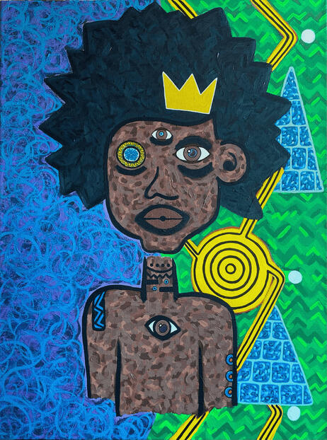 daKidD (2025) 18”x24” Acrylic on Canvas